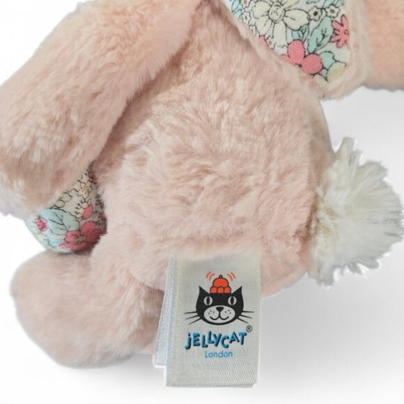 Jellycat Blossom Bashful Bunny Plush Small Pink Floral Ears Stuffed Animal - Picture 10 of 16